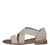 Tamaris Damen Sandaletten, Frauen Sandalen,Sommerschuhe,Freizeitschuhe,offene Schuhe,Strandschuhe,Sommersandalen,bequem,flach,Ivory,40 EU