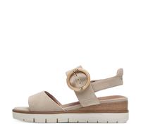 Tamaris Damen-Plateau-Sandalette M2820642 IVORY UNI Leder Beige Größe 41