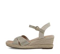 TAMARIS Damen 1-28367-42 Sandale, metallic, 40 EU