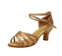 Damen Sandalette Sandalen Mode Lateinische -Farbe Tanz Abschlussball Schuhe Frauen Hochzeitsschuhe Halbschuhe Elegant Und Bequem Sommer Für Damen-Sandalen Sandaletten Mit Absatz Pleaser High Khaki 40