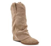 Damen-Santiago-Stiefel für den Alltag - Western-Chic-Stiefel in den Farben Schwarz, Kamel und Beige