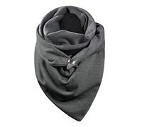 Damen Schal Dreiecksschal Groß Elegant Bunt Drucken Button Knopf Dreieckstuch Weich Warme Winterschal Druckknopf-Frauen-warmer Punkt-weicher Mode-Schal-Schal-beiläufiger Soild-Wickel-Schal #1