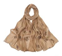Damen Schal mit Stickerei, leichter Sommer-Schal aus Polyester