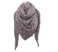 Damen Schal print Warmer Schal Winter Leopard Cape Wrap Lange Schals Frauen Schal Schal Stola Schal Halstuch Damen Dreieckstuch (Pink, One Size)