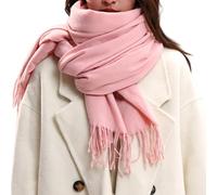 Damen Schal Warmer Winterschal Mit Quasten Fransen Kuschelig Schultertuch für Frauen Hochzeit Umschlagtuch Winterschal warmer und weicher Schal Mehrfarbig Groß Stola Für Winter