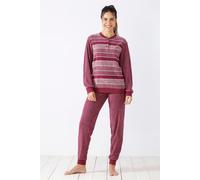 Damen Schlafanzug mit Bündchen Klima-Frottee