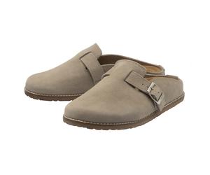 Damen Schnalle Clogs Hausschuhe Stone Geschlossene Zehen Mules UK 3-8