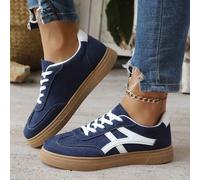 Damen Schnür-Sneaker in Große Größen, moderne, modische Outdoor Street Campus vielseitige Lässig Sportschuhe