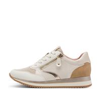 Jana Sportliche Schnürschuhe für Damen, beige, Größe 37 EU