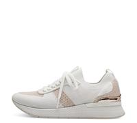 Tamaris Damen Sandaletten, Frauen Sandalen,Wechselfußbett,Strandschuhe,Sommersandalen,bequem,flach,Sommerschuhe,WHT/Rose Gold,40 EU