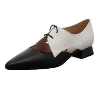Damen Schnürschuh Soho V25 von Hispanitas in Weiß mit Schwarz im Stil der 20iger Jahre. schwarz/weiß Gr. 40