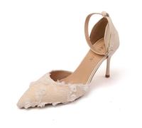 Damen Schuhe Elegant High Heels Spitze Sandalen Mit Spitze Und Blumenapplikationen Dünner Absatz Leicht Bequeme Slingpumps Damen Alltagstauglich Modische Spitzenpumps 2026