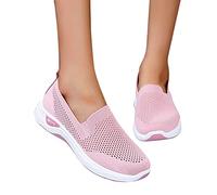 Damen Schuhe Leicht Fitnessschuhe Frauen Dicke Sohle Freizeitschuhe Hoch Trainingsschuhe Bequem Breite Schuhe Trekkingschuhe für Schule Walking Fitness Gym Sport