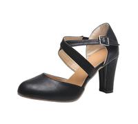 Damen Schuhe Mit Absatz: Blockabsatz Glitzer Pumps Tanzschuhe Hochzeit Geschlossen Breite Füße Abendschuhe Ballschuhe High Heels Elegant Und Bequem Festliche Schuhe Stöckelschuhe