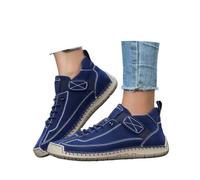 Damen Schuhe Sommer - Frühling Sneaker Slip-On Leichte Sportschuhe Leicht Orthopädische Outdoor Komfort Freizeitschuhe Sommerschuhe Weite H rutschfeste Turnschuhe Straßenlaufschuhe Dunkelblau 44