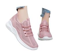 Damen Schuhe Sommer - Laufschuhe Sneaker Fersensporn Leicht Bequeme Sportschuhe Tennisschuhe Atmungsaktive Weite H Freizeitschuhe Outdoor Orthopädische Shoes Sommerschuhe Rosa 38