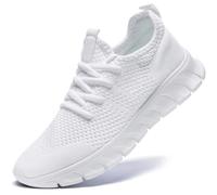 Damen Schuhe Sportschuhe Sneaker Turnschuhe Laufschuhe Tennisschuhe lechit Fitnessschuhe Slip on Weiss Walkingschuhe Weiß 38