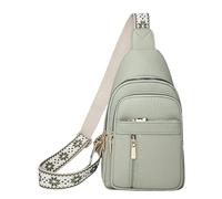 Damen-Schultertasche, tragbare Reisetasche mit mehreren Taschen, lässige Bauchtasche, Wandergürtel, Schultertaschen, Körpertasche, Damen-Brusttasche für Reisen, grün, Refer to description