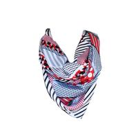Damen Seide Nickituch Tuch Halstuch Schal Kopftücher Vierecktuch Bandana Taschentuch Ansatz Handgelenk Verpackungs Gr. 70 cm x 70 cm (A Grau)