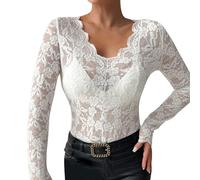 Damen Sexy Mesh Blusen Sommer Transparent Cardigan Elegant Langarm Oberteile Casual Crop Top Basic Shirt Netzhemd Mit Glockenärmeln Und Strasssteinen Hemd Mit Wellenrand Festival Outfit Clubwear Xs L