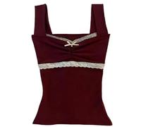 Damen Sexy Spaghettiträger Tops - Vintage Y2K Geparden-Print Cropped Camisole Slim Fit Ärmelloses Tank Top für Sommer Sexy Casual Streetwear Ausgehen Party Emo Grunge, #17, S