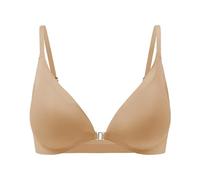 Damen Sexy Triangel-Bralette Komfort Vollflächiger BH Frontverschluss Tiefer V-Ausschnitt Nahtlos Kabellos Verstellbare BHS Damen Unterwäsche Baumwolle BH Sport BH 80h (Gold, XL)