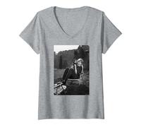Damen Sheryl Lee Twin Peaks Laura Palmer Schauspielerin von Michael Grecco T-Shirt mit V-Ausschnitt