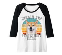 Damen Shiba Inu Muttertag - World's Best Shiba Inu Mom Dog Raglan
