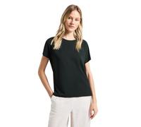 Street One Frauen Shirt in Unifarbe in Grün, Gr: 34