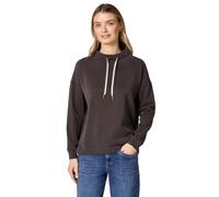 Sweatshirt STREET ONE, Damen, Gr. 40, molten earth, Sweatshirts Sweatshirt, mit Stehkragen und Kordelzug (97390613-40) molten earth