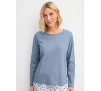 CALIDA - WOMEN Shirt long-sleeve aura blue - Gr. - XS