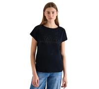 Shirt mit Boatneck in Ajour-Optik