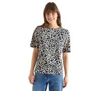 Damen Shirt mit Boatneck und Leo-Print