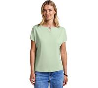 STREET ONE Damen 3226600 Shirt mit Cut-Out, Soft Jade Green, 46