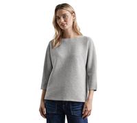 Street One - Shirt mit feiner Struktur heather grey mel. - Gr. - 42