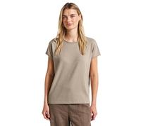 Street One - Shirt mit Glitzerstreifen beige - Gr. - 38