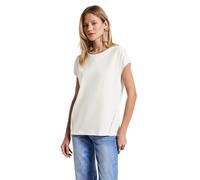STREET ONE Damen A323505 Shirt mit Häkeldetails, Off White, 42