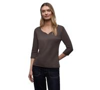Street One Shirt Style ADA Damen 3/4-Arm Herzausschnitt molten earth Gr. 38