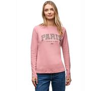 Street One Frauen Shirt mit Print in Rosa, Gr: 36