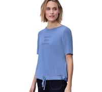 Street One Frauen Shirt mit Print in Blau, Gr: 38