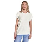 Street One Frauen Shirt mit Streifenstruktur in Weiß, Gr: 42