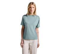 Street One Frauen Shirt mit Strukturdetail in Blau, Gr: 38
