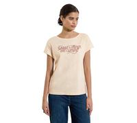 Street One Studio Frauen Shirt mit Wording in Beige, Gr: 36