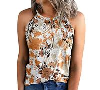 Damen Shirts Ärmellose Sommer Sport Schwarze Trägershirt Crew Tees Top Tshirt Locker Rundhals Achselshirts Leicht Weiß Ausgefallene Baumwolle Oberteile Blusentop Tank Top Tanktops Frauen