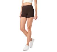 Merry Style Damen Shorts Radlerhose Unterhose Hotpants Kurze Hose Boxershorts aus Viskose MS10-283(Braun,XS)