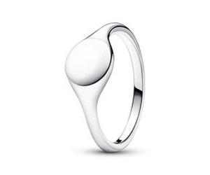 Damen Siegelring aus 925er Silber, Moments, gravierbar