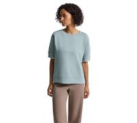 Street One Frauen Silk-Look Shirt in Blau, Gr: 36
