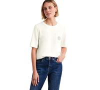 Damen Silk-Look T-Shirt mit Deko-Detail