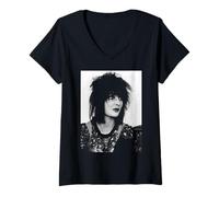 Damen Siouxsie Sioux and The Banshees Sängerfoto 1981 T-Shirt mit V-Ausschnitt