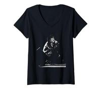 Damen Siouxsie Sioux of The Banshees Live-Aufnahme Martin O'Neill T-Shirt mit V-Ausschnitt